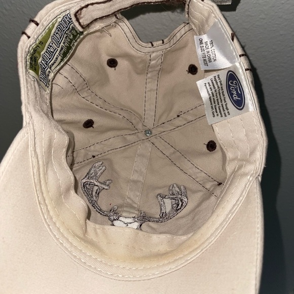 Ford Super Duty Beige Cap with Deer Skull Design - Picture 5 of 9